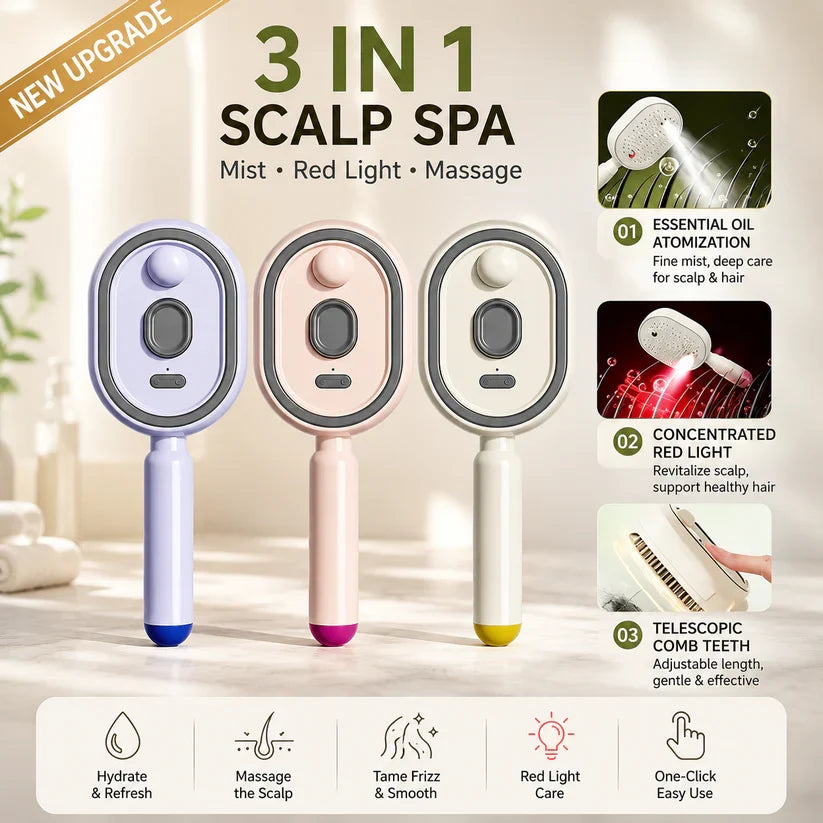 🔥Last Day 50% OFF🔥Electric Spray Air Cushion Massage Comb - Finds